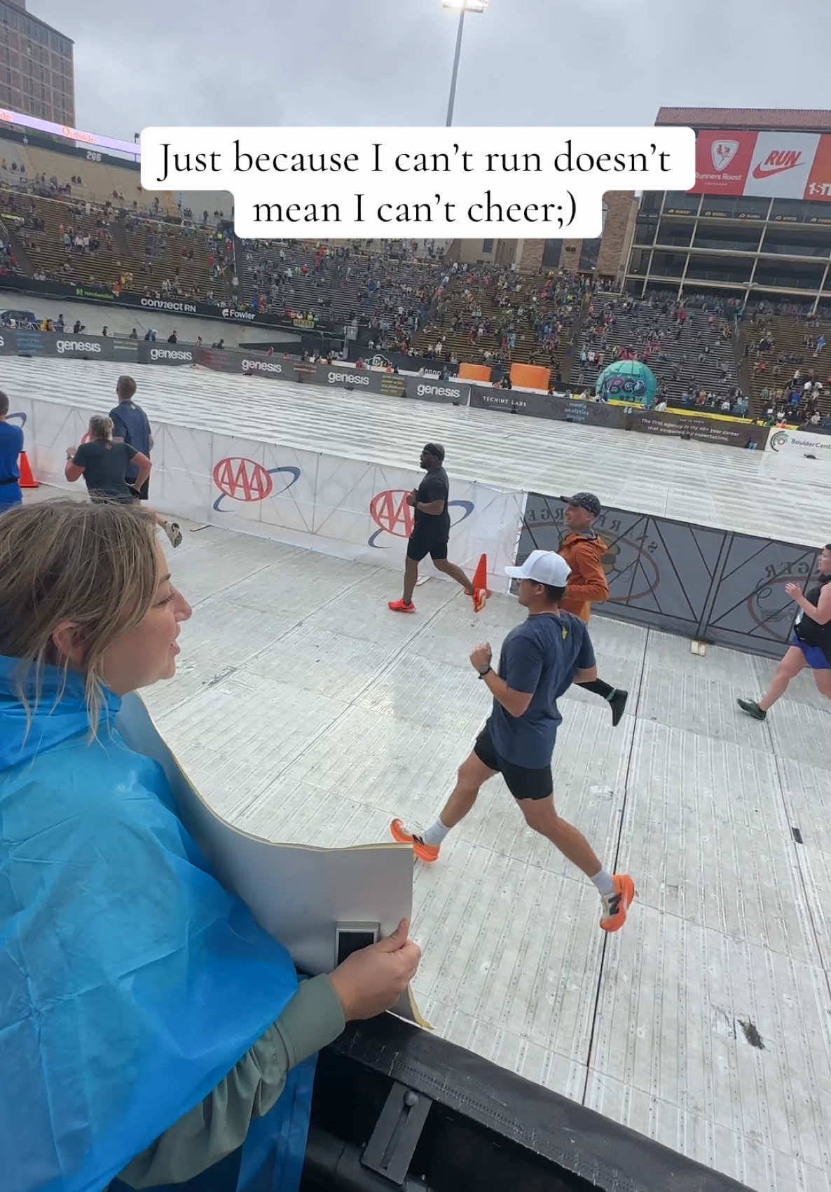 A post by @gibz_ on TikTok caption: I love being apart of the @Runna team so much😭 SO PROUD OF EVERYONE WHO RAN TODAY🩷 #Runna #BolderBoulder #RunnaPartner