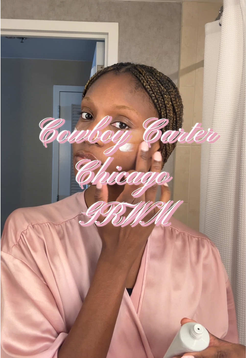 A post by @camrihewie on TikTok caption: h*ngover Cowboy Carter GRWM. 🤠🤠🤠 #cowboycarterworldtour #cowboycarter 