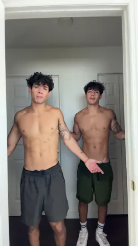 A post by @99julianandjovani on TikTok caption: Sweaty after our workout #fyp