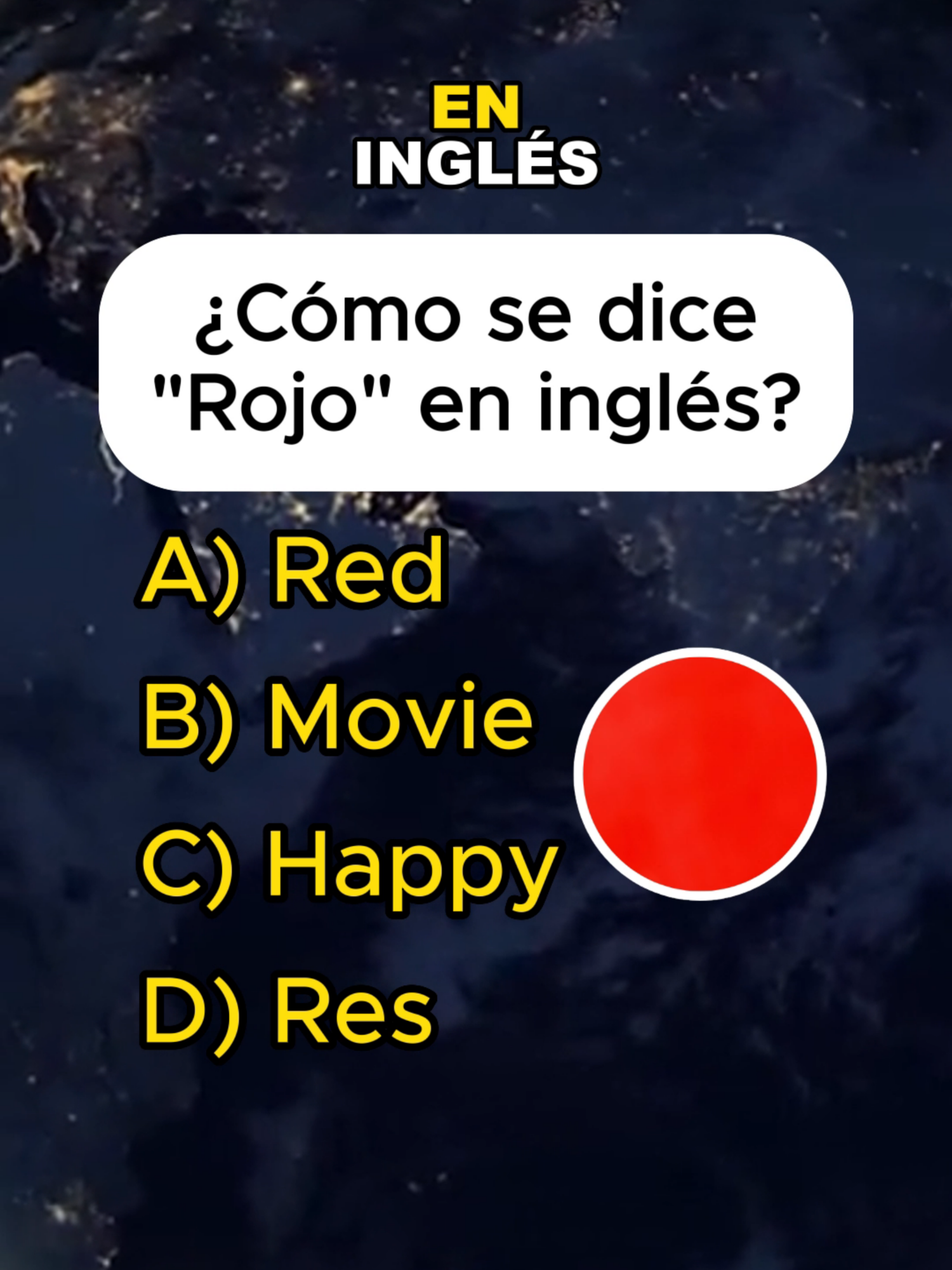 A post by @aprenderingles2025m on TikTok caption: test de inglés. #aprendeingles #aprendeinglesrapido #quiz #preguntasyrespuestas #ingles