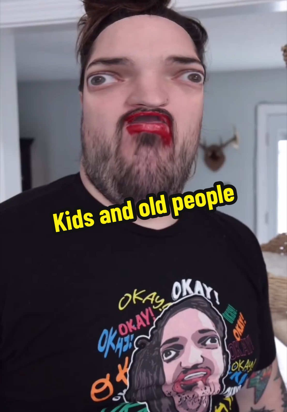 A post by @leigh_mcnasty on TikTok caption: When kids see old people🤣 #kids #school #teacher