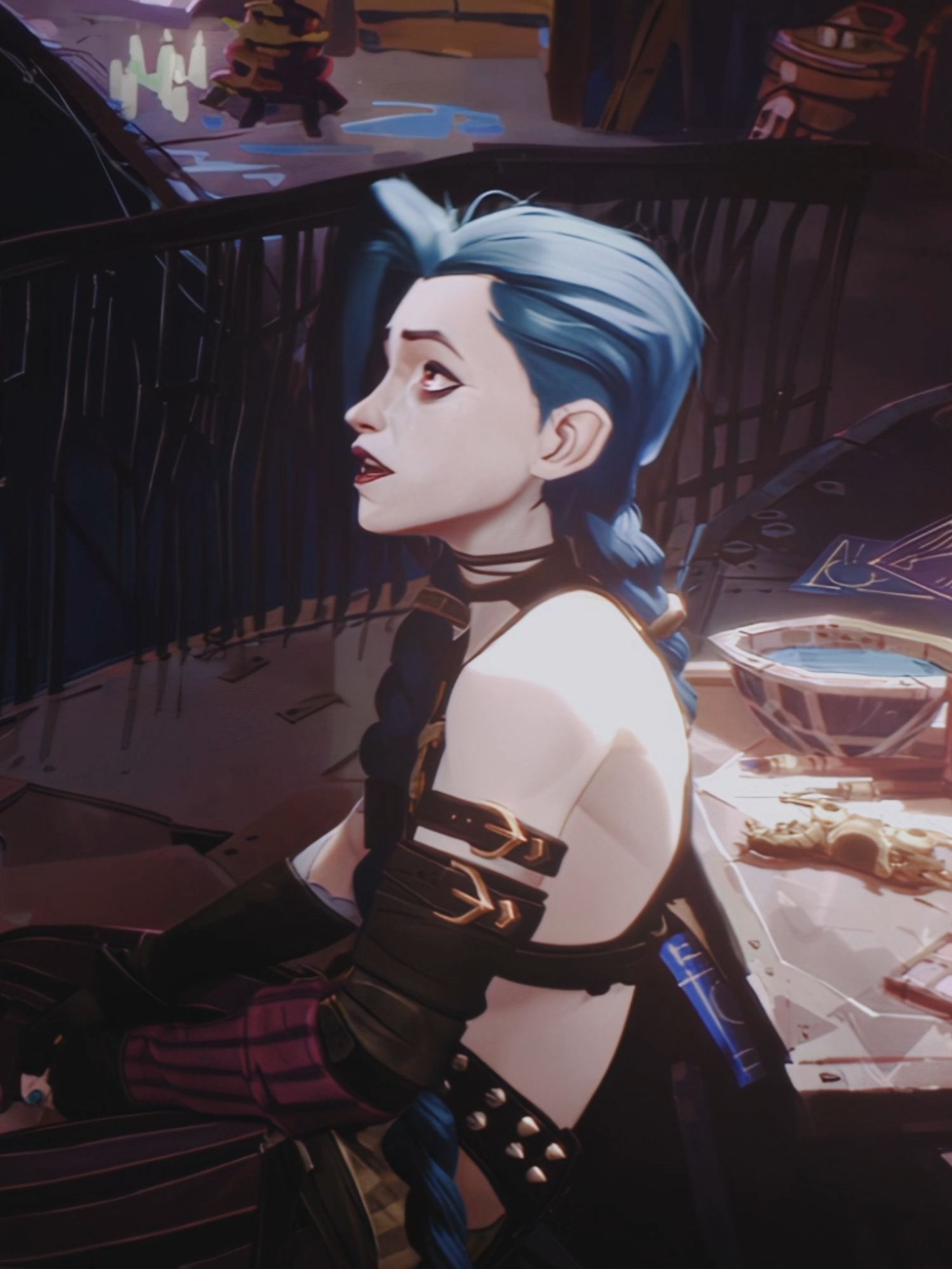 A post by @piggi.ae on TikTok caption: #jinx #arcane #edit