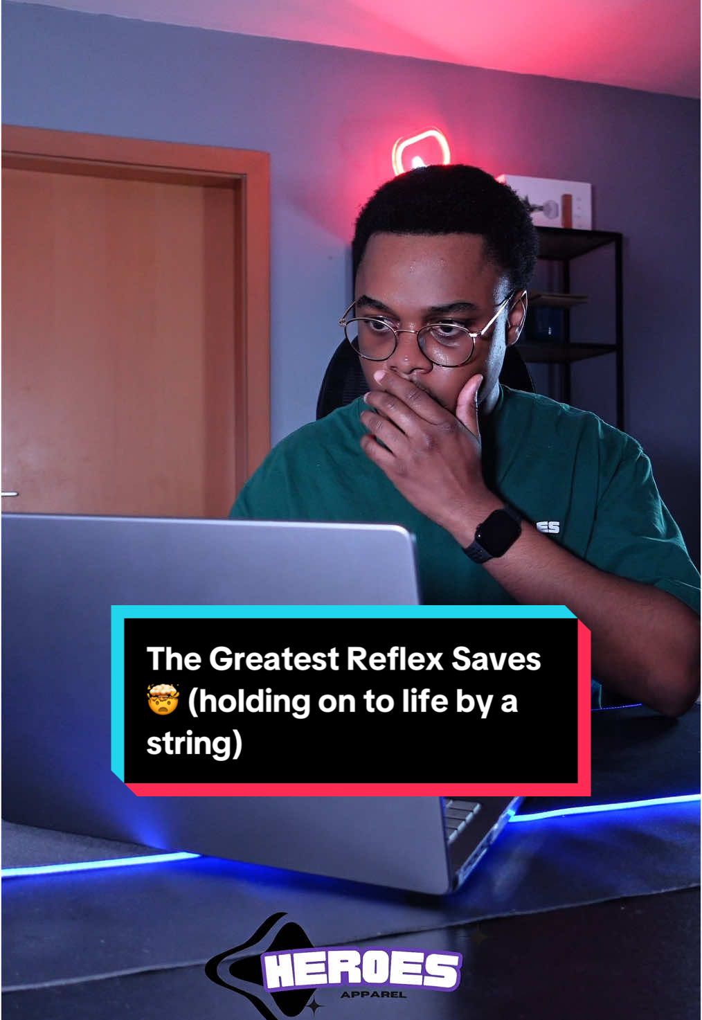 A post by @superherointraining on TikTok caption: The Greatest Reflex Saves  🤯 (holding on to life by a string) #luck #how #atevthing #fyp 