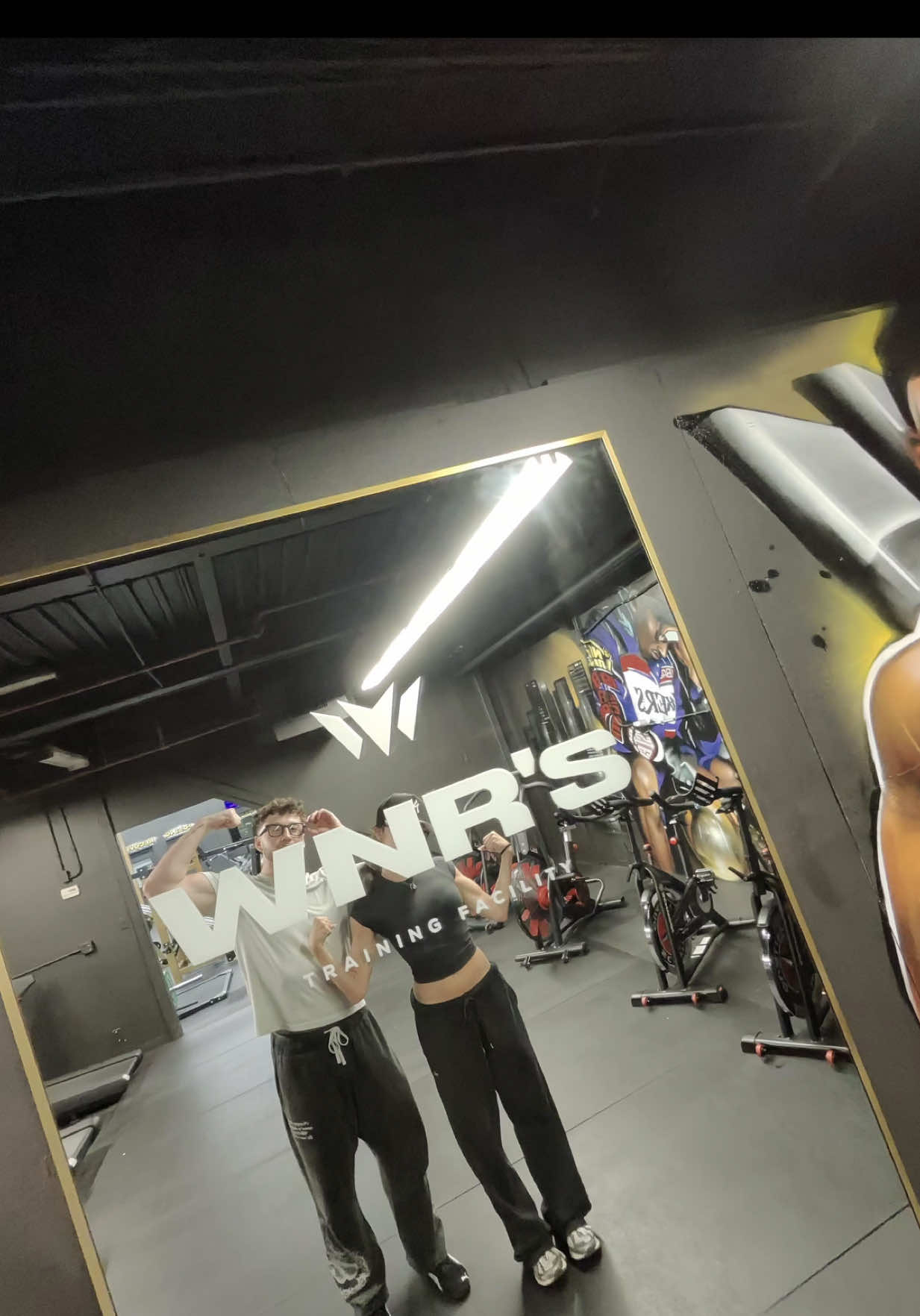 A post by @tristen.erickson3 on TikTok caption: #MaestriDelPov workout w/ @raybanmeta  @Ray-Ban @Meta Quest  #fyp #foryoupage #parati #meta #rayban #fitness #workout #chestday 