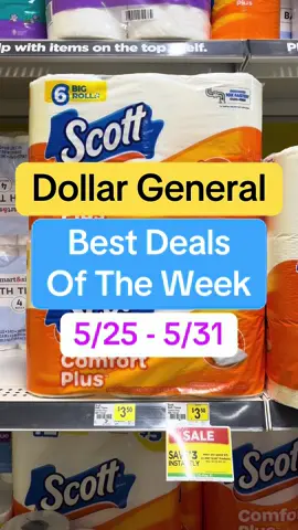 A post by @couponwithmichael on TikTok caption: Dollar General Deals for 5/25-5/31 #dollargeneral #dollargeneralcouponing #dollargeneraldeals #dollargeneralfinds #dollargeneralcouponer #dollargeneralhaul #couponcommunity #couponing #couponing #coupon #couponfamily #save #savemoney #deals #learntocoupon