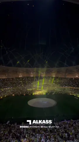 A post by @alkasstvsports on TikTok caption: 🎥 شوف | أجواء ملعب الإنماء بجدة في ليلة تتويج #الاتحاد بلقب دوري روشن السعودي للمحترفين  #الاتحاد_ضمك #قنوات_الكاس #منصة_شوف  #دوري_روشن_السعودي  #الرياضة_على_التيك_توك  #SPL #rsl