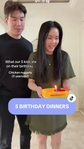 A post by @ongsquad on TikTok caption: What’s your birthday meal? #MomOf5 #BirthdayDinner #BigFamily #BirthdayMeal #BigFamily 