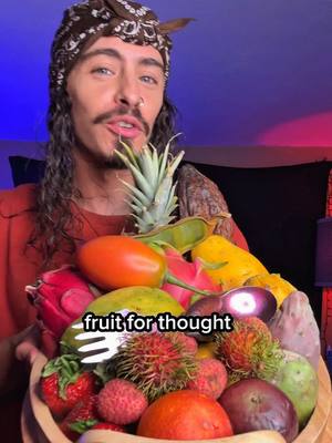 A post by @cainkerner on TikTok caption: It’s time! Come chill and snack on some #fruit with us! #fruitforthought 