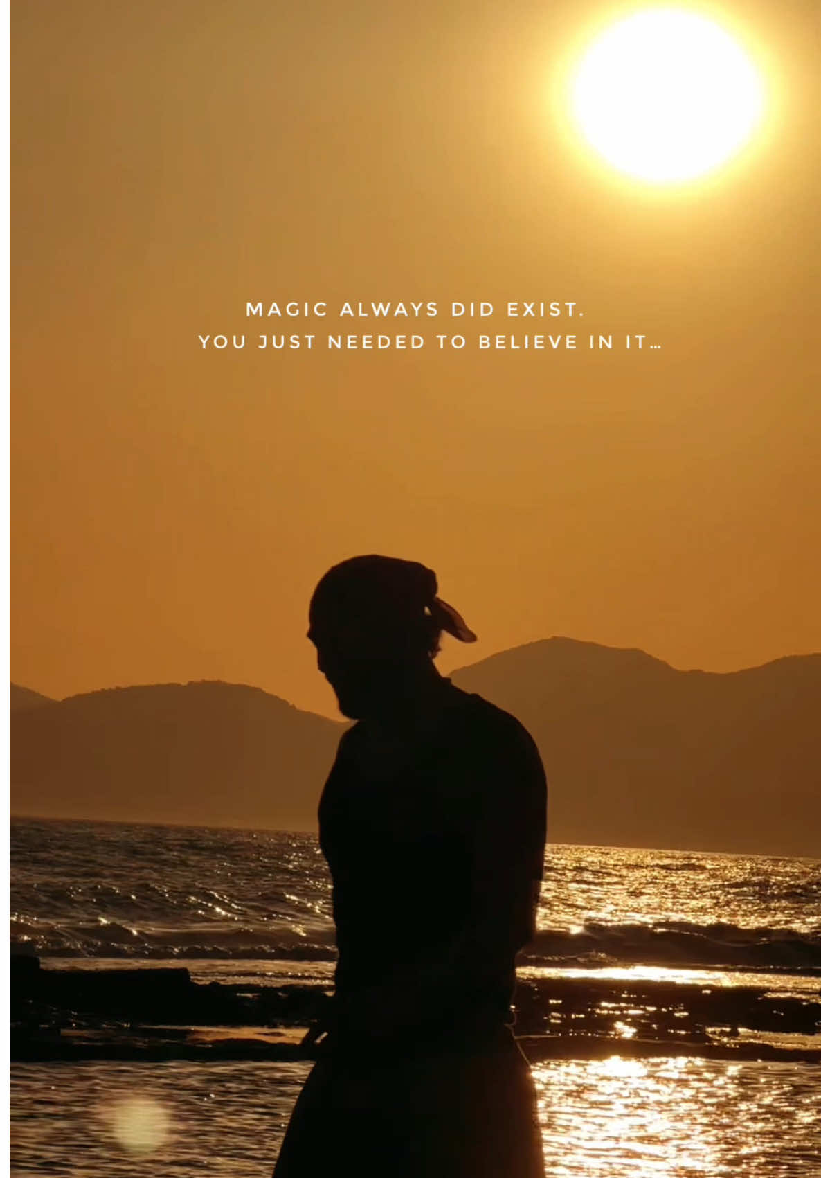 A post by @quentin.emery on TikTok caption: I still believe in the magic. Maybe a part of me always will. #travel #fyp #sunset #love #live #fyppppppppppppppppppppppp 