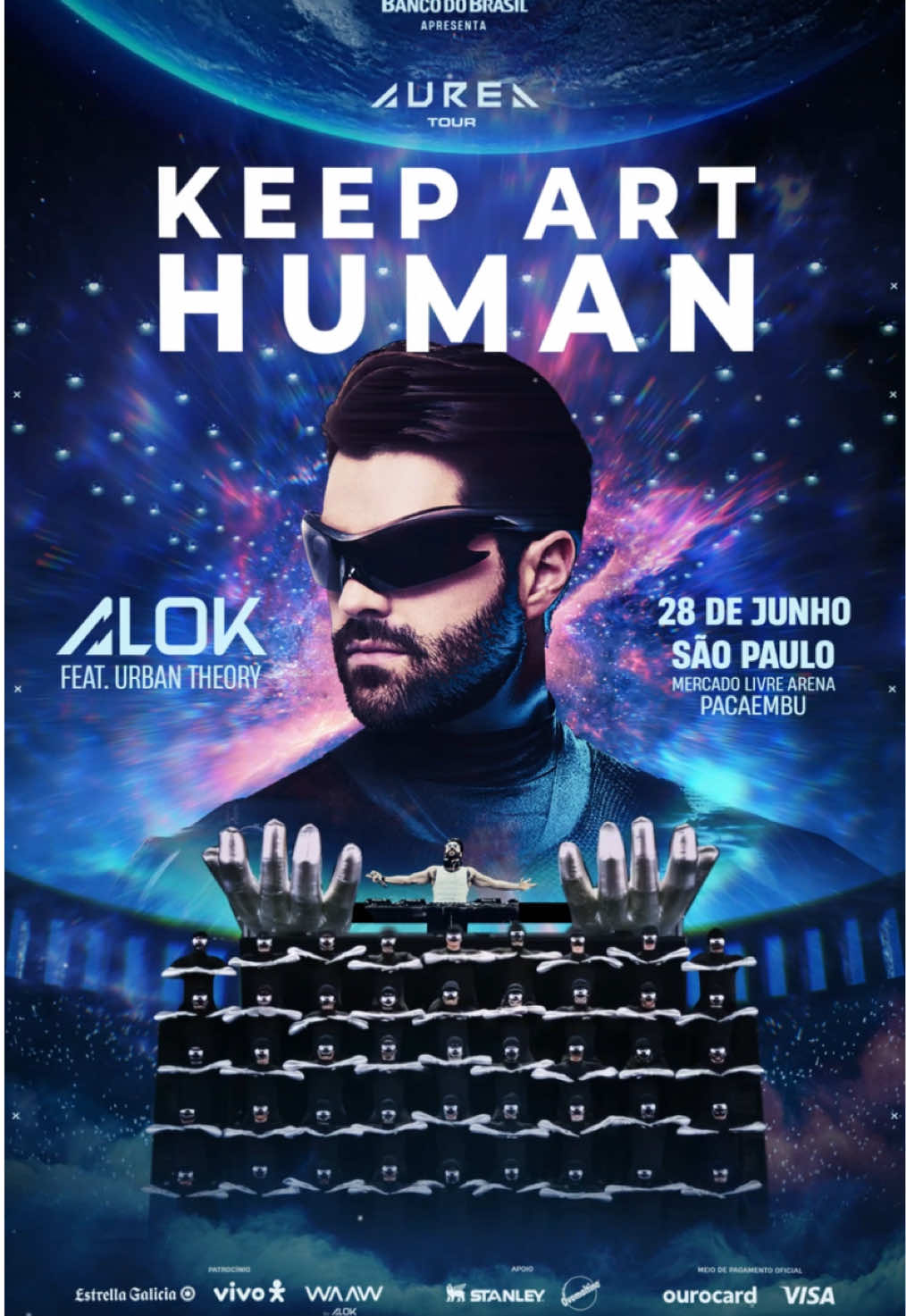 A post by @urbantheory_ on TikTok caption: Hey guys! We’re super excited to share that we’ll be part of the @aureatour  with @alok ! First stop: June 28 in São Paulo | Mercado Livre Arena. After hitting the Coachella stage, we’re now heading to Brazil — bringing a show where lights, tech, and the human soul come together through movement. Can’t wait to be there and live this moment with you all. Tickets are live — link in bio. Let’s keep art human. #UrbanTheory #AureaTour #AlokLive #KeepArtHuman