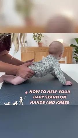 A post by @develobaby on TikTok caption: When your baby is rolling, pivoting, and belly crawling, the next important milestone is, of course, crawling on all fours. A great way to help your baby achieve a strong crawling phase is to give them the experience of standing on hands and knees. When your baby is lying on their belly with arms stretched, gently follow the steps demonstrated in this video to help them into the crawling position. Then, slowly rock back and forth to give your baby the feed back of weight bearing on hands and knees (this is also great for reflex integration). If you’re interested in learning all the best-practice physical therapeutic exercises for crawling, you can find them in my video-based online exercise program, “Develobaby - Crawling on All Fours.” Today and tomorrow I have a 10% discount on all exercise programs! With love, Maria ♥️ . . . . . #Babypt #paediatricpt #paediatricot #strongbaby #babyexercises #babyhack #newborn #babyexercise #nappychange #sensoryintegration #momhack #babyplay #motordevelopment #crawling #flathead #babytips #babydevelopment
