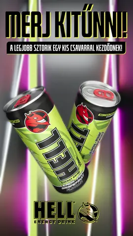 A post by @hell_energy on TikTok caption: Új HELL íz, ami alap lesz a nyári forróságban: itt a Lemon-Pink Grapefruit, ami tuti elcsavarja a fejed, ha a savanykás ízek szerelmese vagy.🌞🥵 Ahogy azt már a HELL-től megszokhattad, ez az íz is 32mg/100ml koffeinnel + extra vitaminokkal, de tartósítószer nélkül érkezik a boltokba.