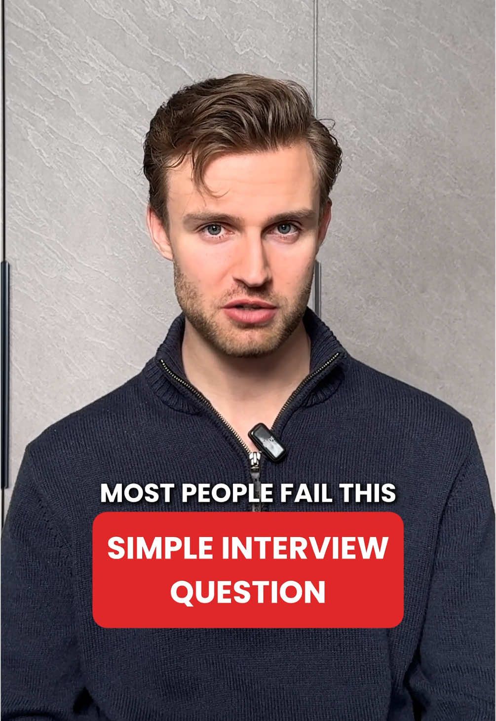 A post by @englishattheready on TikTok caption: Don’t fail this simple job interview question 😳
