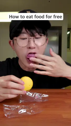 A post by @mykoreandic on TikTok caption: How to eat food for free