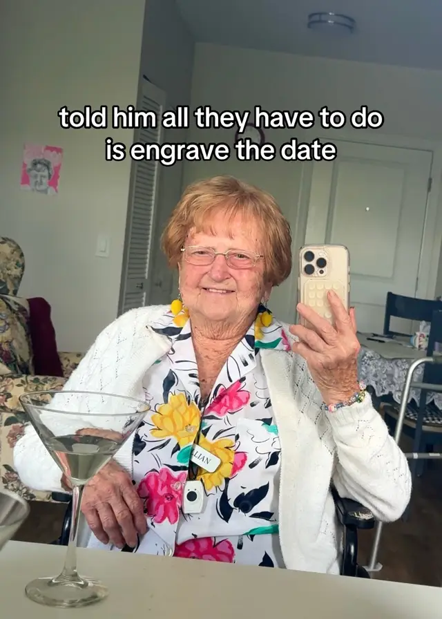 A post by @grandma_droniak on TikTok caption: my funeral is all paid for