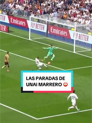 A post by @realsociedad on TikTok caption: ⛔️ La exhibición de Unai Marrero en el Santiago Bernabéu ante el @Real Madrid C.F. ✨ #LaLigaHighlights #TiktokFootball #SportsOnTiktok #RealSociedad #deportesentiktok #futbol #tiktokfootballacademy #football 