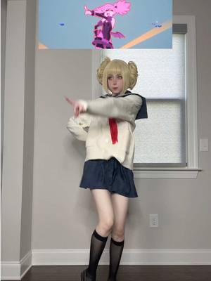 A post by @duckie_cos on TikTok caption: Spamming this dance until I finish my Pop Step cosplay #popstep #vigilante #cosplay #mha #myheroacademia #bnha #toga #togacosplay 