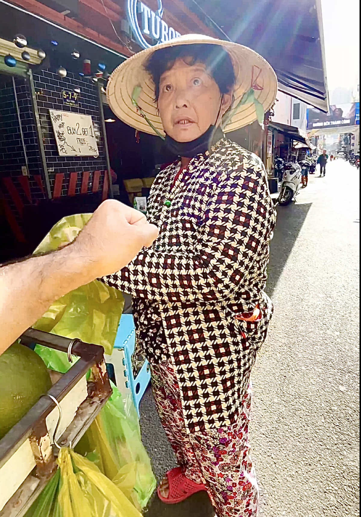 A post by @princezee on TikTok caption: Eating $2 big azz fruit in Vietnam