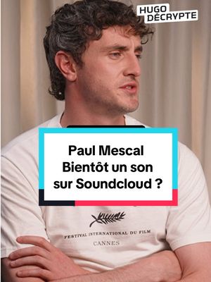 A post by @hugodecrypte on TikTok caption: Paul Mescal était au Festival de Cannes pour présenter le film « The History of Sound » 