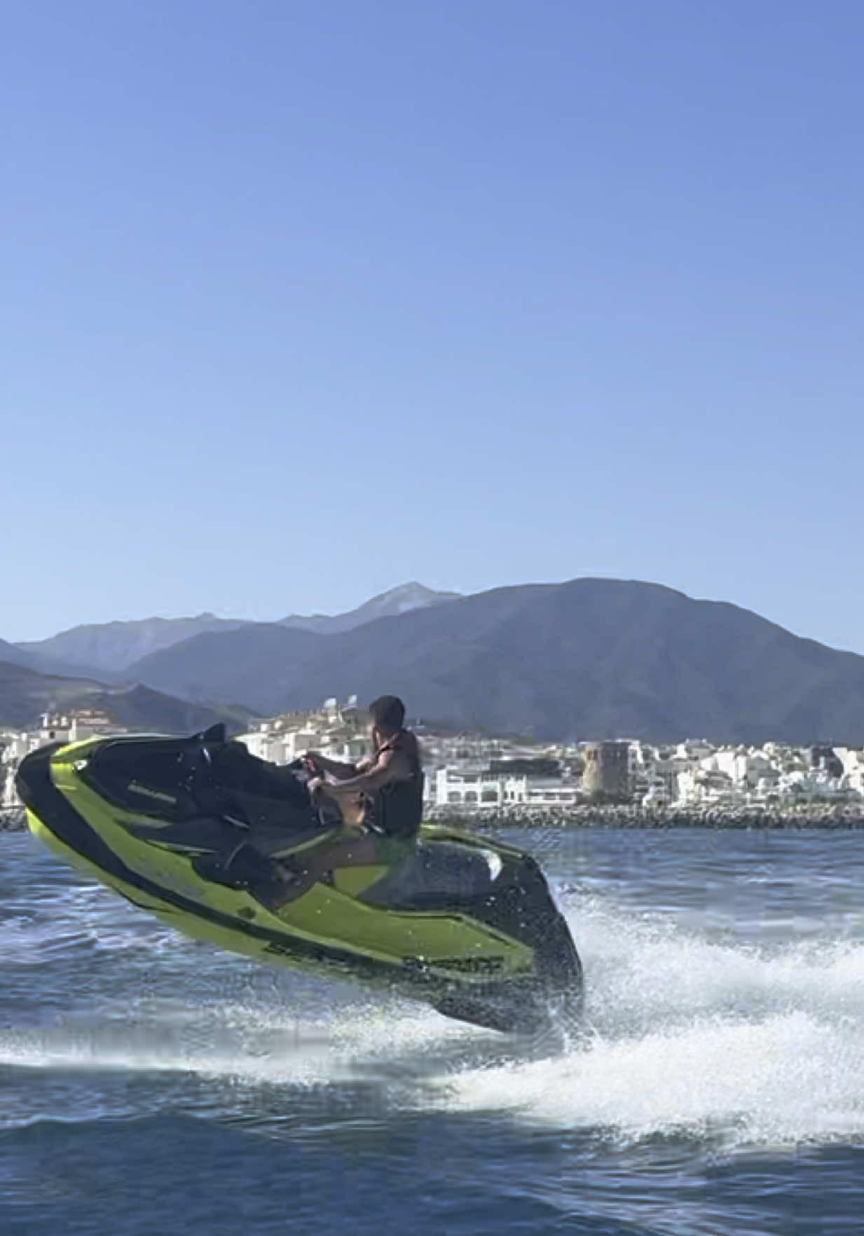 A post by @cassiusmears on TikTok caption: #summer #fyp #marbella #jetski #puertobanus 