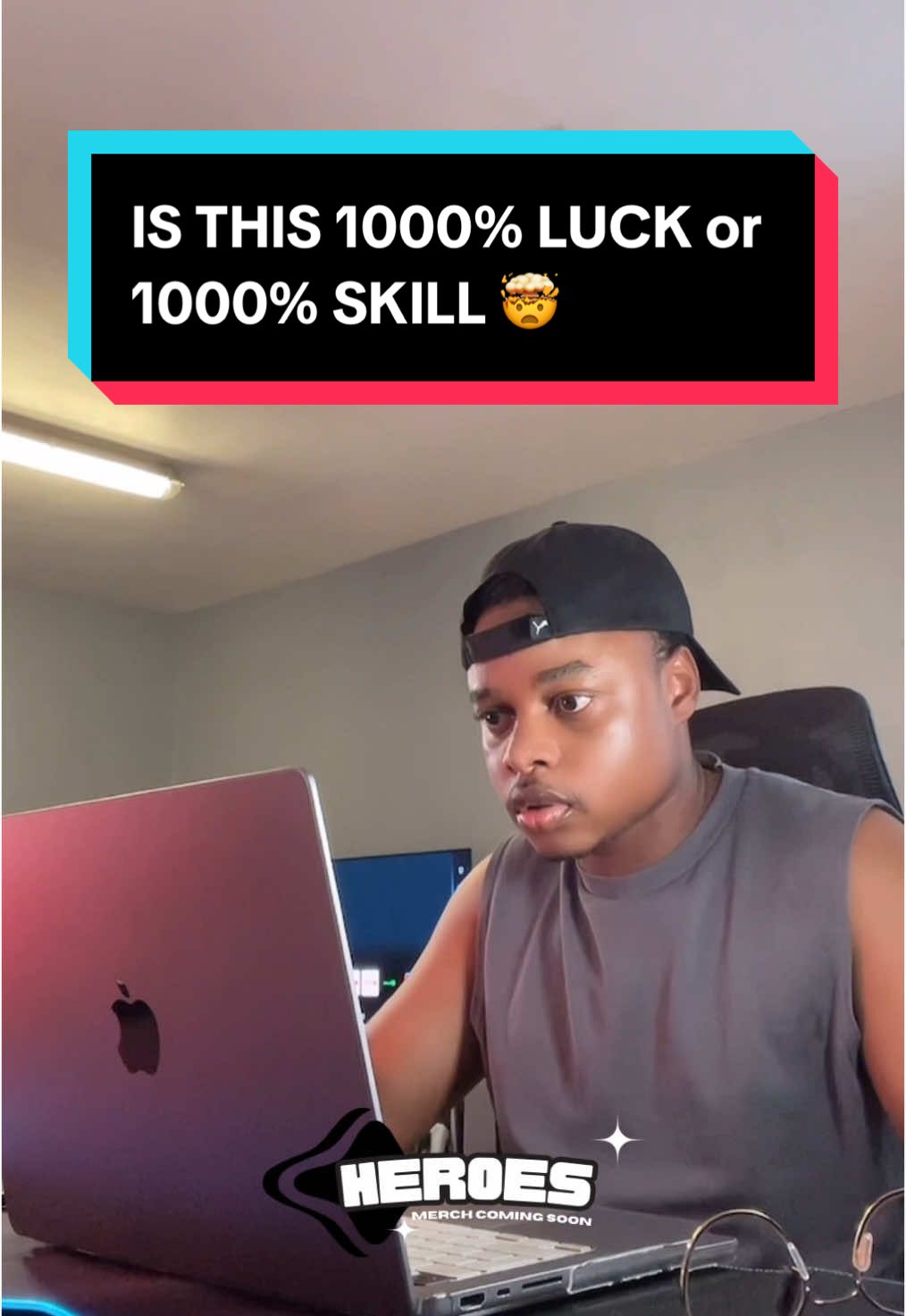 A post by @superherointraining on TikTok caption: 1000% LUCK or 1000% SKILL 🤯 #how #atevthing #fyp #luck 