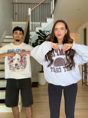A post by @juliaaraleigh on TikTok caption: He was the one that actually asked to do this dance😂