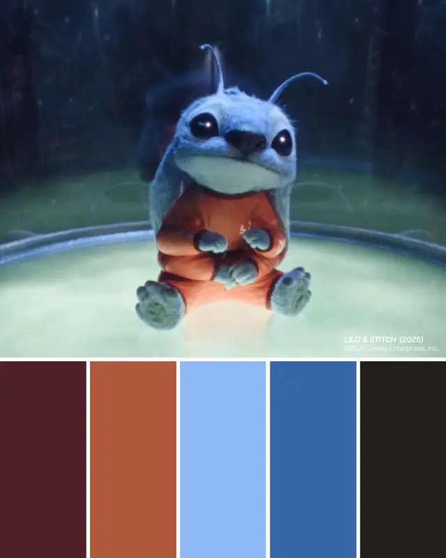 A post by @disney on TikTok caption: Bold colors, brilliant characters. 🎨
