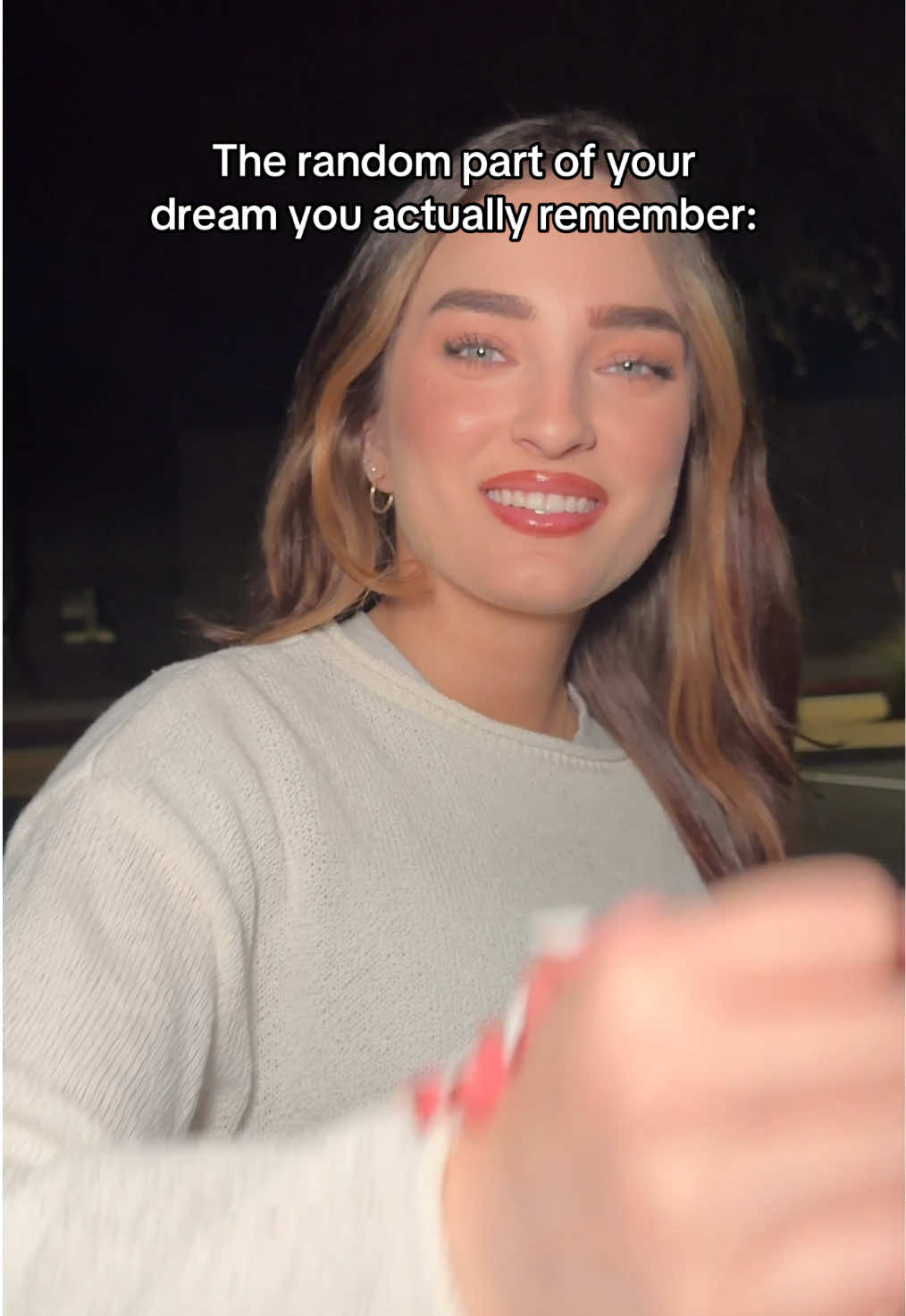 A post by @savanahmosss on TikTok caption: It’s always the random parts I remember from my dreams😂💤 #feverdream #shrek 