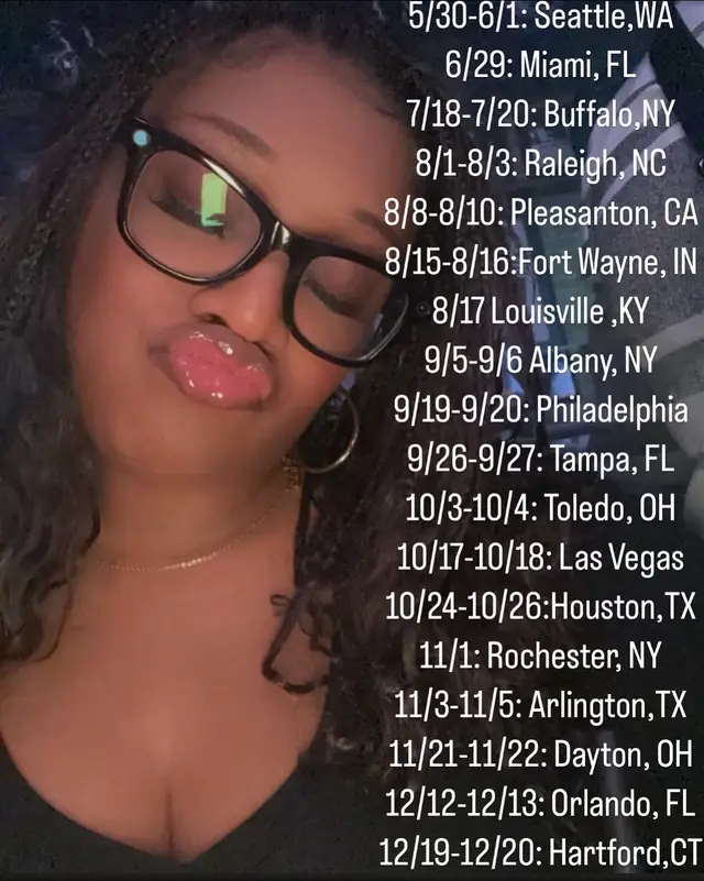 A post by @tacarrawilliamscomedy on TikTok caption: WE ADDED ✨NEW DATES… TICKET LINK IS IN MY BIO… 🥰🥰