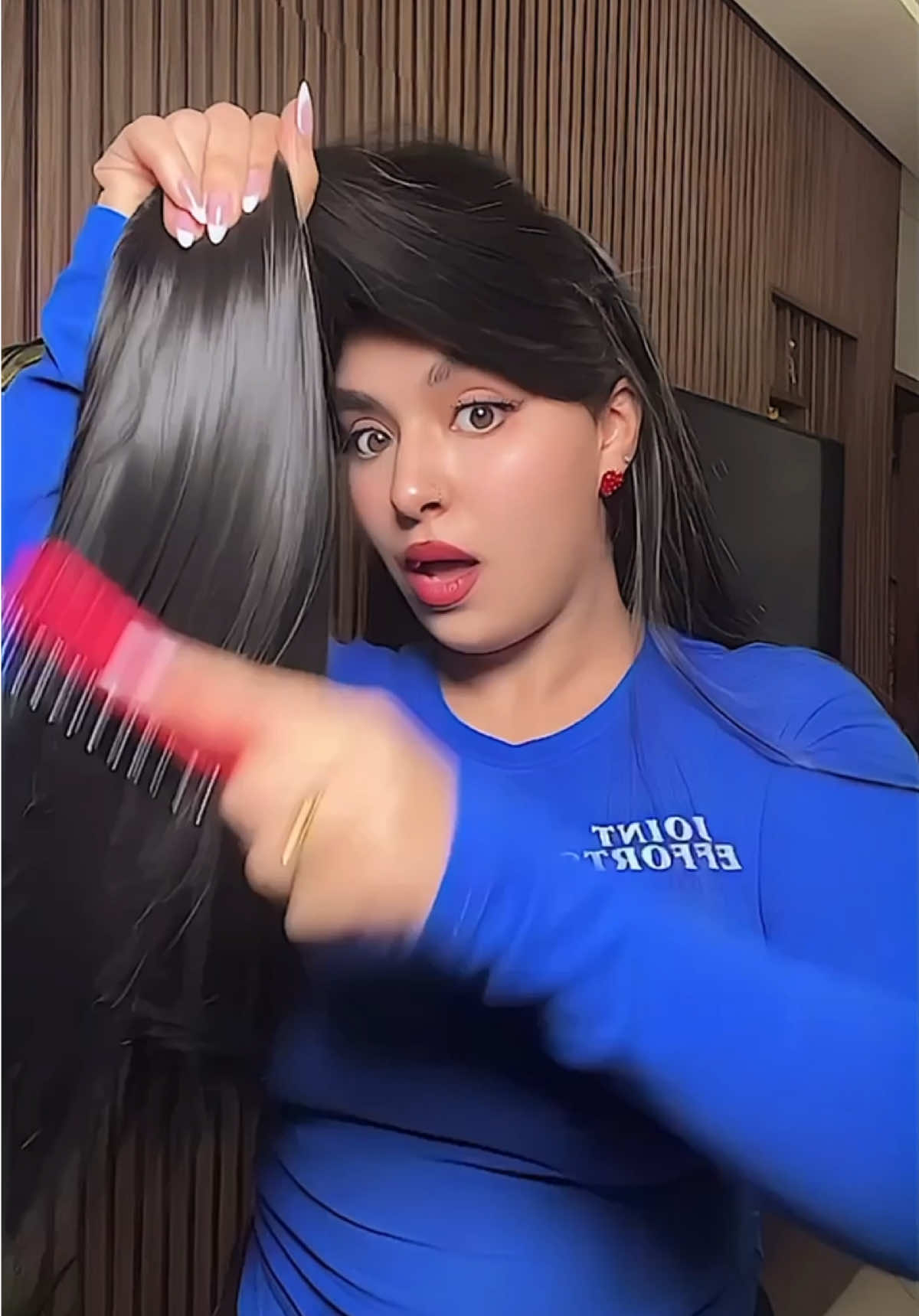 A post by @nouhailaait__ on TikTok caption: DIY hair cut