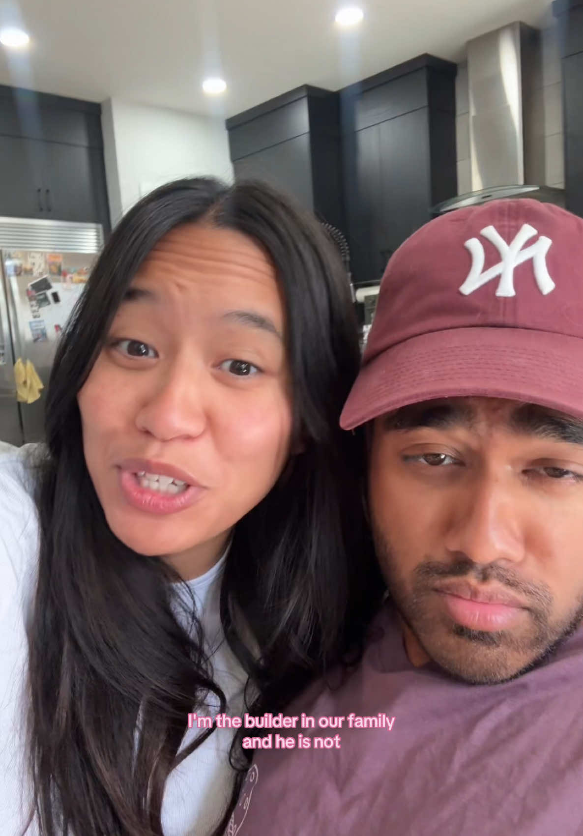 A post by @aileenchristineee on TikTok caption: I may be a builder but he's still a man 😭😂😂 @DevenChris 