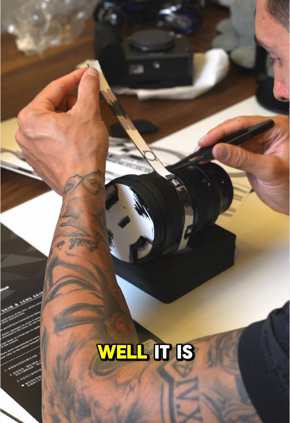A post by @whynot_zack on TikTok caption: Wrapping my brand new camera set up! To film motorcycles of course! 