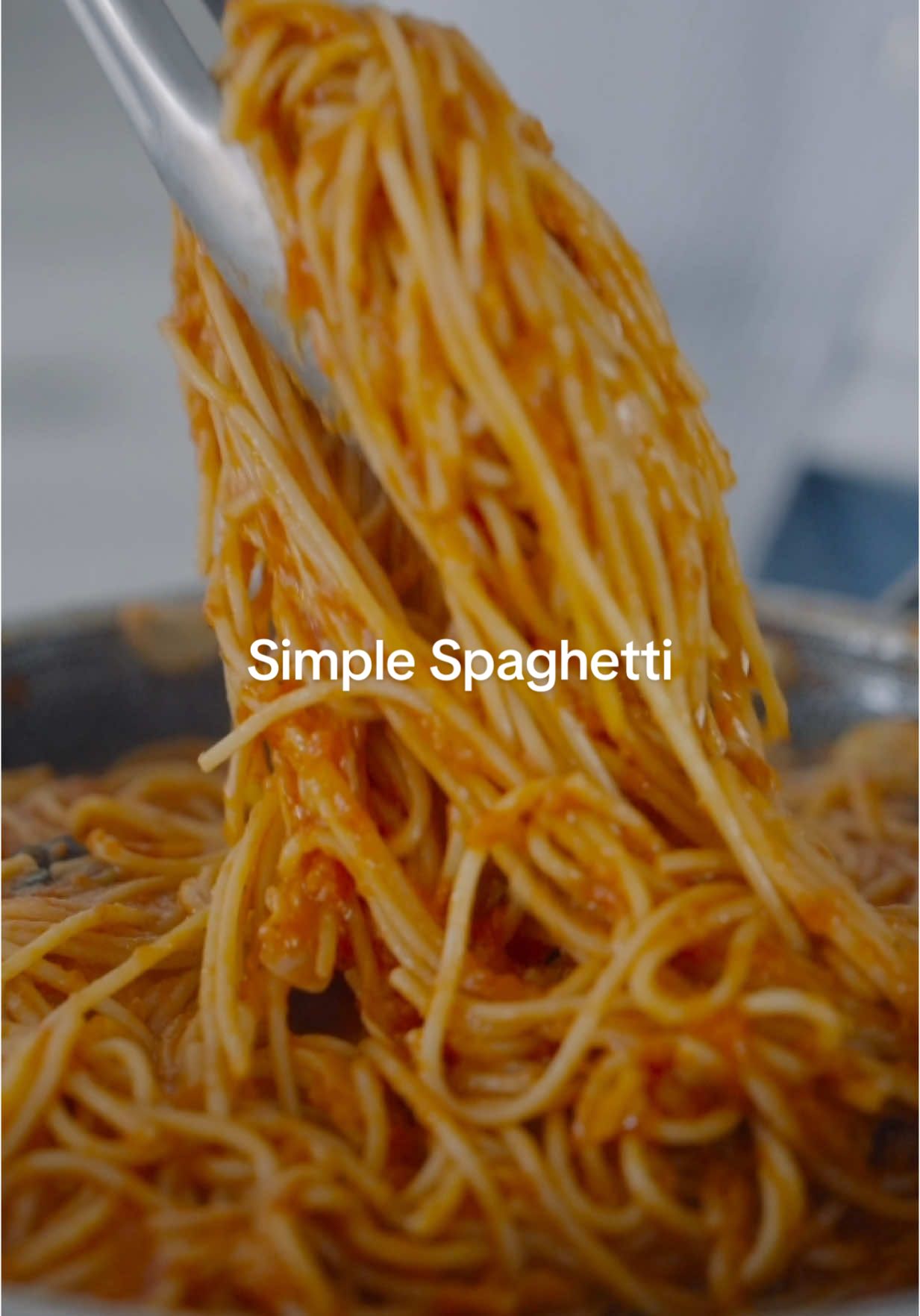 A post by @desmondthechef on TikTok caption: Super simple Spaghetti! Kid approved…at least that’s what Westin told me😅