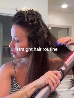 A post by @cecilybauchmann on TikTok caption: & my hair lasted 5 days😍🩷✨🧚‍♀️I turned the volume down on the blow drying parts too@Shark Beauty @Kenra Professional @UNITE Hair 🫶🏼#mom  #hairroutine #hairstyle #blowout 