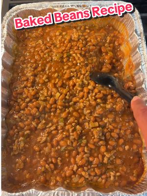 A post by @thelavelleshow on TikTok caption: THIS is how I like my baked beans 🤤 #bakedbeans #bakedbeansrecipe #bbqtiktok #thelavelleshow 