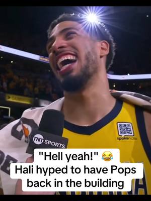 A post by @espn on TikTok caption: #TyreseHaliburton #Pacers #nbaplayoffs #nba 
