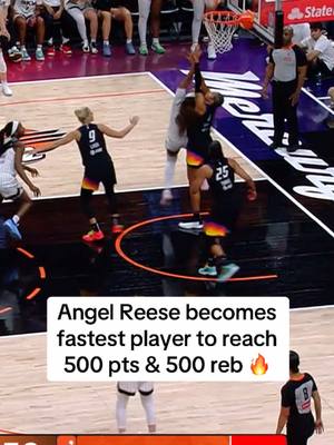 A post by @houseofhighlights on TikTok caption: Let her cook. 🔥 #wnba #bball #basketball #hoops #angelreese 