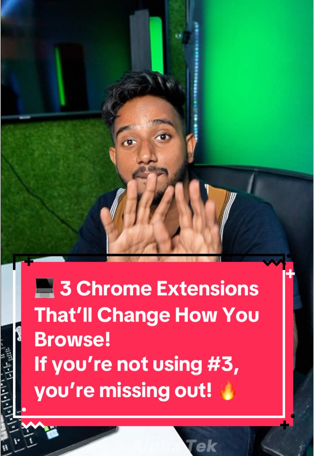 A post by @slalpha_tek on TikTok caption: 💻 3 Chrome Extensions That’ll Change How You Browse! If you’re not using #3, you’re missing out! 🔥 #ChromeExtensions #ProductivityHacks #TechTips #SinhalaTech #BrowserHacks #UsefulTools #learnontiktok 
