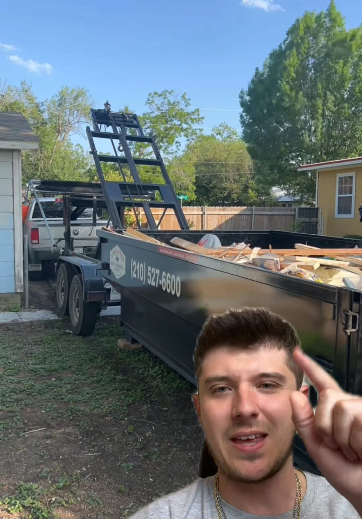 A post by @themoneyshark on TikTok caption: Rent Dumpsters, Make Bank Here’s How #business #businessideas #sidehustle #businessideas #entrepreneur #foryoupage 