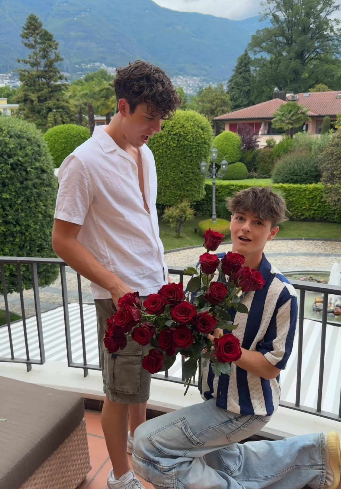 A post by @boysonvacation on TikTok caption: We finally got engaged 🌹😍 #happiness #germanboys #boyfriends 