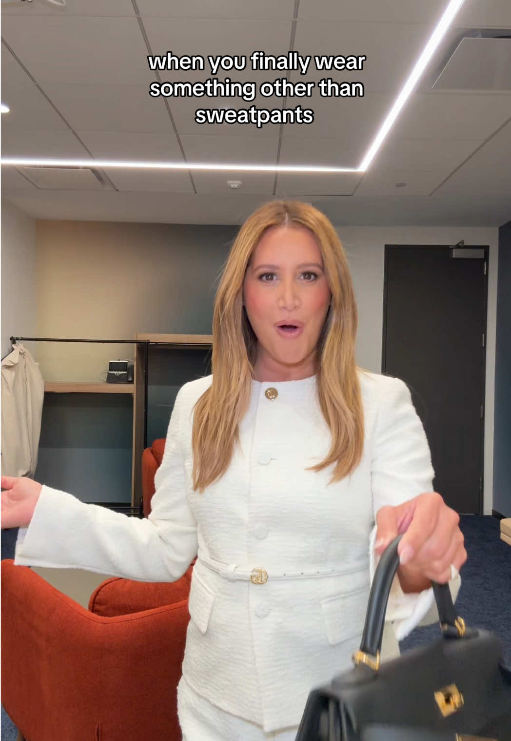 A post by @ashleytisdale on TikTok caption: Had to document this moment