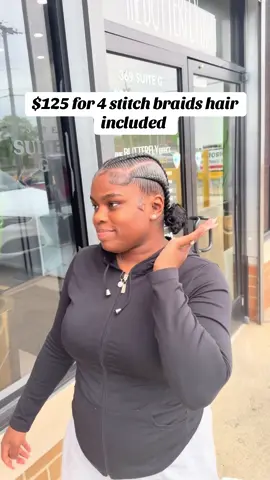 A post by @hairthejayway on TikTok caption: Go ahead & book that appointment w/ me🥰🧡 #stitchbraids #fyp #viral