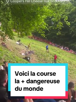 A post by @hugodecrypte on TikTok caption: Il s’agit de la Cooper’s Hill Cheese-Rolling and Wake.