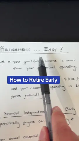 A post by @austinhankwitz on TikTok caption: Achieving an early retirement might be easier than you think, here’s why: