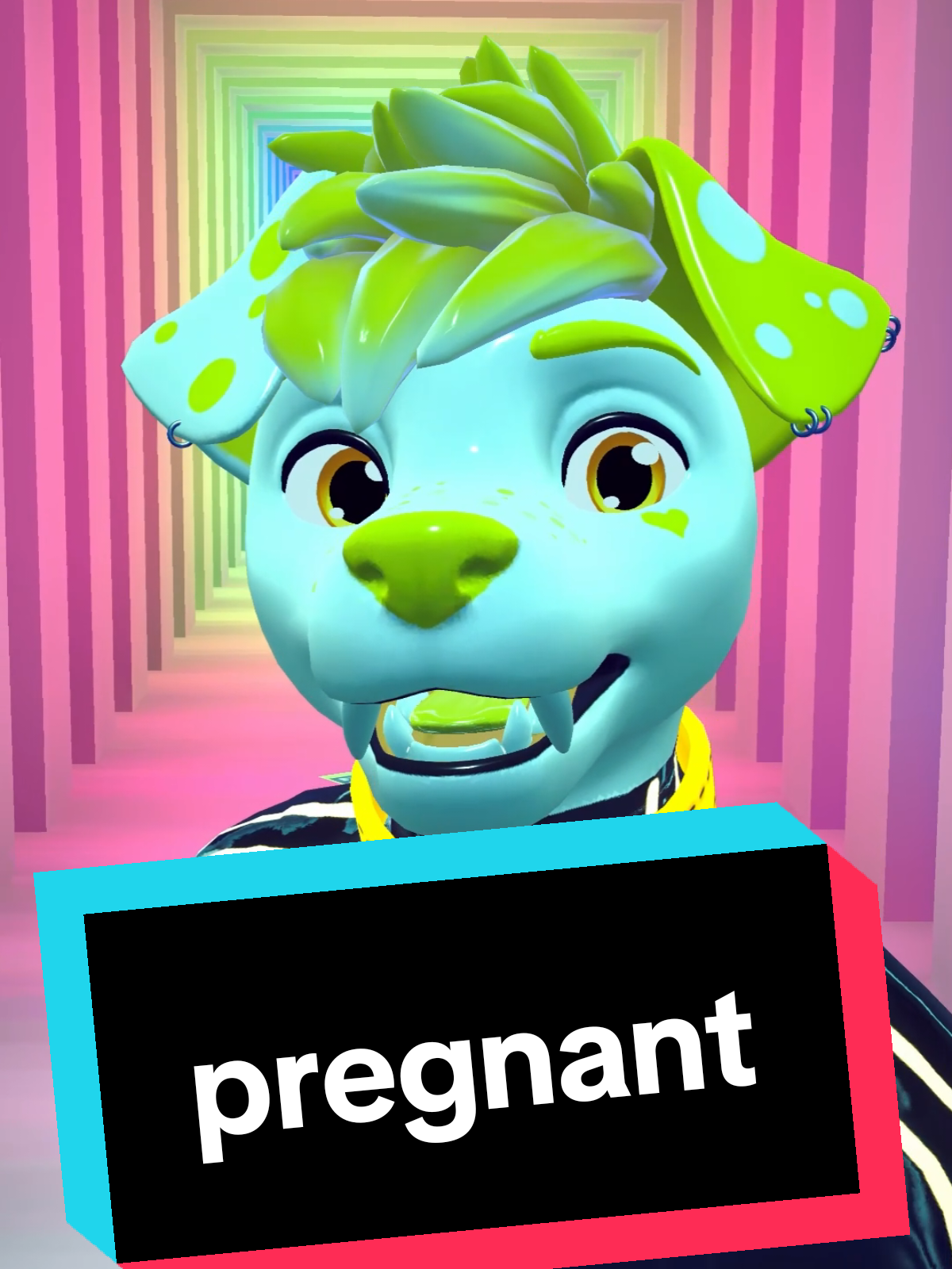 A post by @pupperdavey on TikTok caption: the more you know! ❤️ shout-out to @Pubers vragen and @Kokou, give them a follow! #furry #vrc #vrchat #furrymeme #bottomanatomy #vtuber #themoreyouknow #pregnancy #sciencefacts 