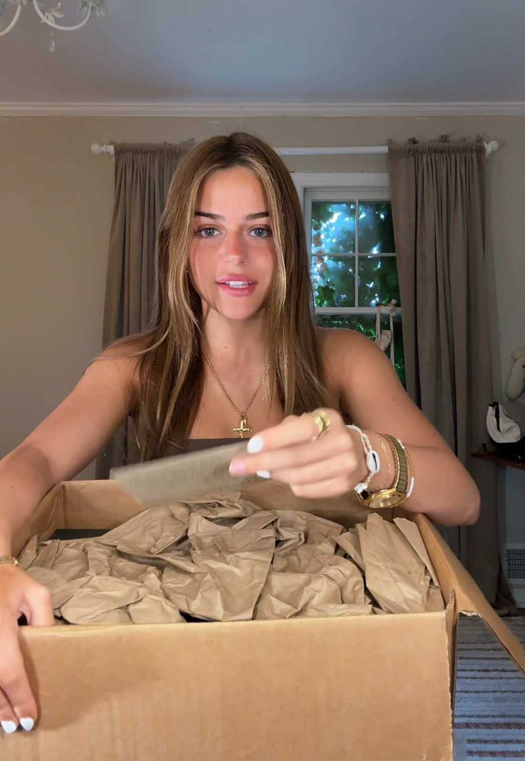 A post by @iamjumo on TikTok caption: unboxing #prpackage #unboxing #pizza #jersey @Messermeister @Wawa @Briarwood Candles @Innisfree US 
