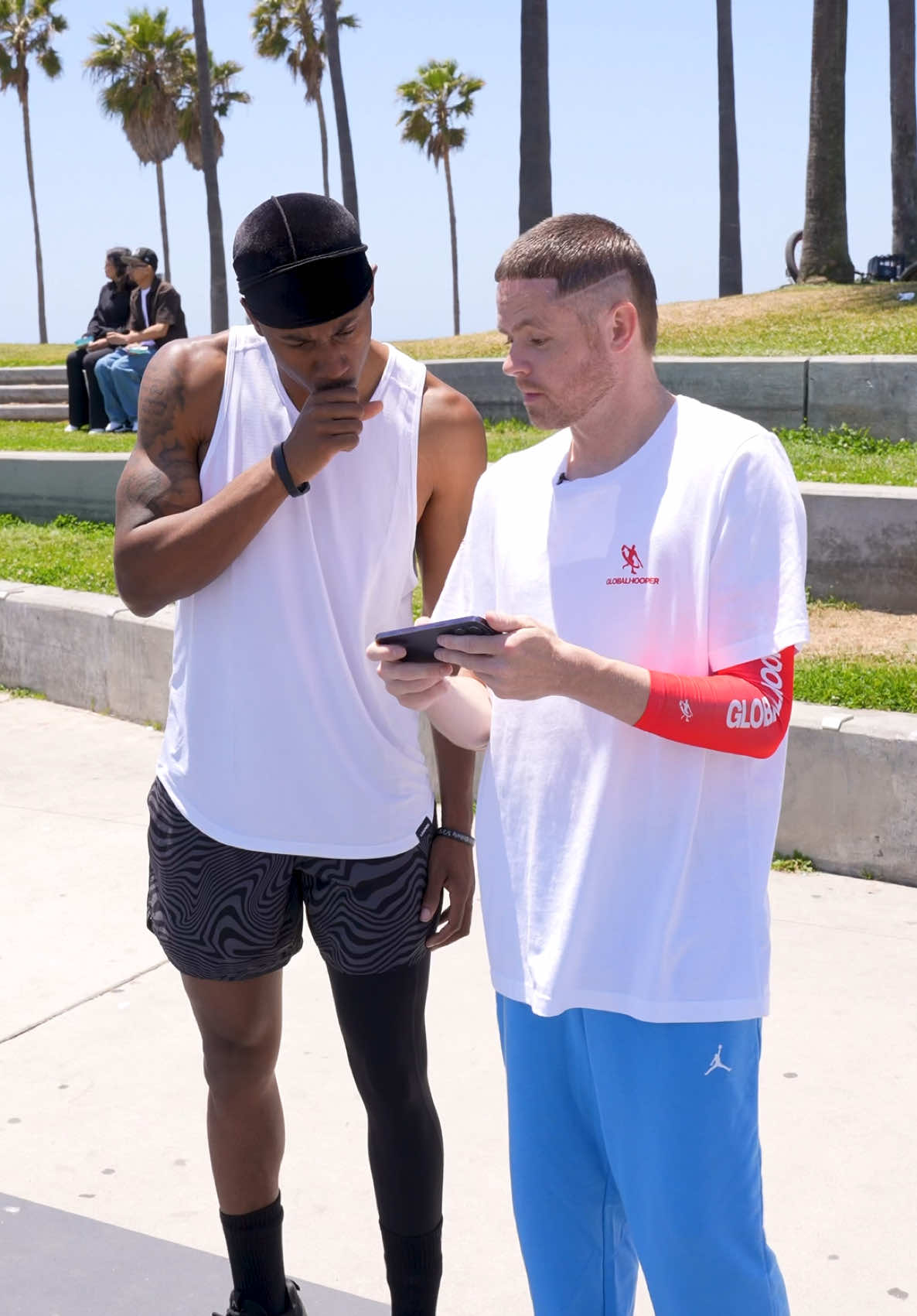 A post by @theprofessor on TikTok caption: Streetball + NBA 🤩 Bio Link to Download @Dunk City Dynasty Global: https://l33na.onelink.me/OkZD/TheProfessor Gift Code: PROF522 Dont miss out! #dunkcitydynasty #nba #aintnobounds #sponsored 