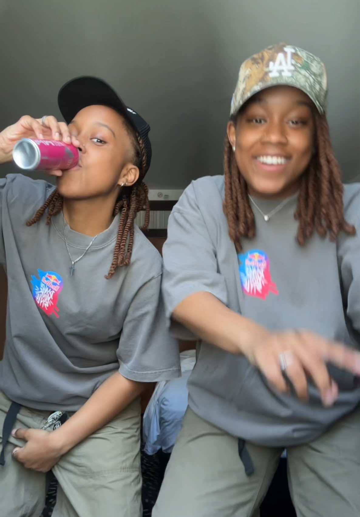 A post by @splashtwinz on TikTok caption: We love this dance BADDD 🤭🔥 #foryou #twins #RedBullDanceYourStyle 
