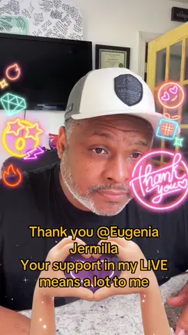 A post by @terrancehawthorn6 on TikTok caption: Eugenia Jermilla, thank you for the incredible support in my LIVE! I will keep creating better LIVE content!@Eugenia Jermilla #livegift #handheart 