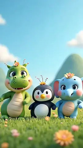 A post by @cuentosinfantiles2207 on TikTok caption: El Cocodrilo Dante funny song with cute crocodile, elephant and penguin #kids #elcocodrilodante #cocodrilo #cocodrilodante #kidssong #cancionesinfantiles #elefante #elephant #penguin #cartoon #fyp #foryour #forkids #funnyfunnytv 